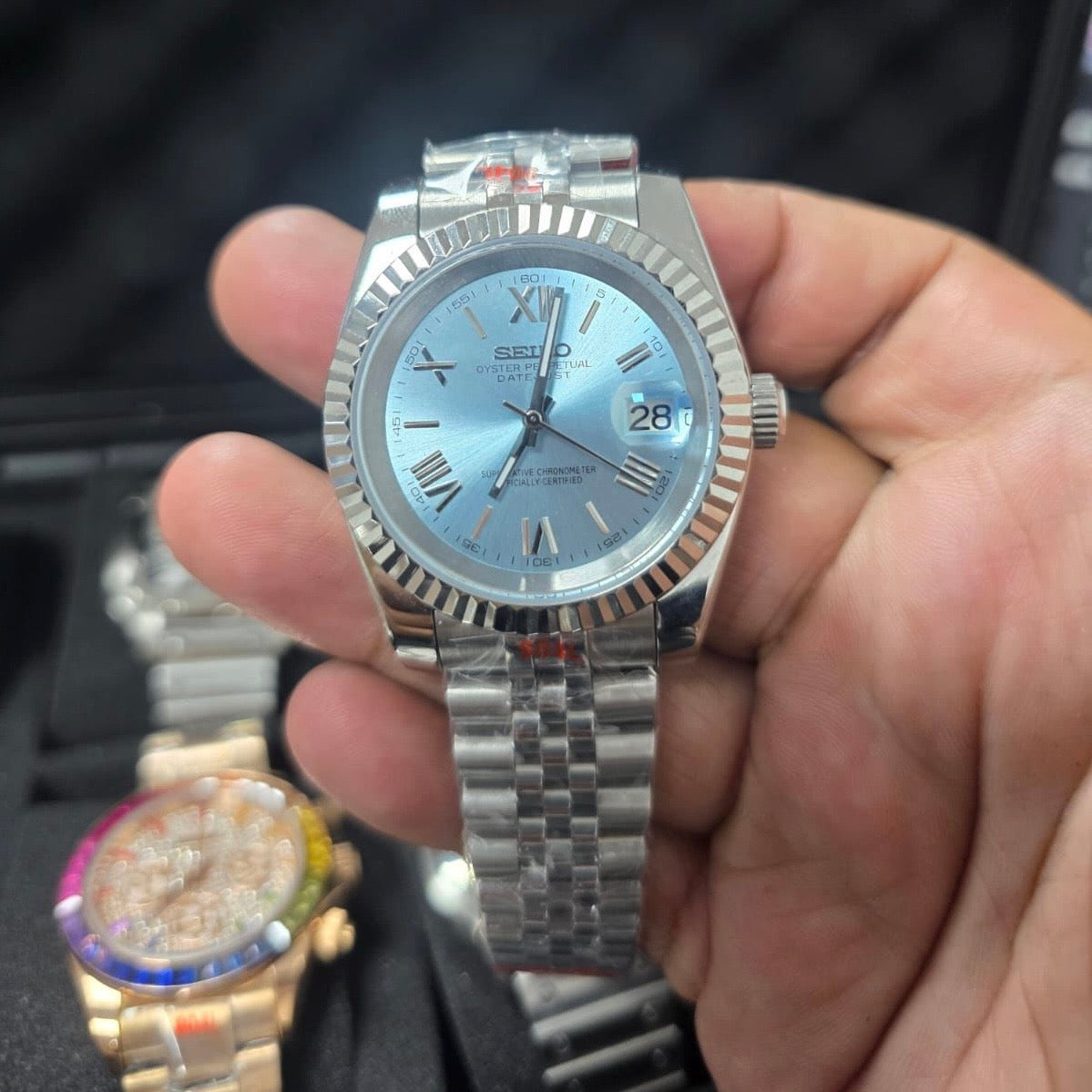 SEIKO ROLEX DATE JUST
