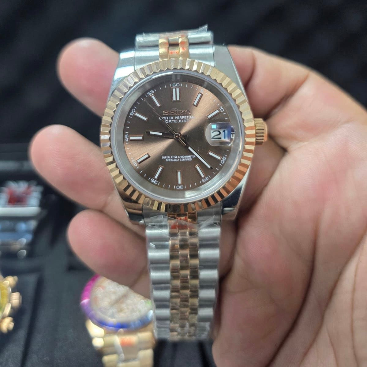 SEIKO ROLEX DATE JUST